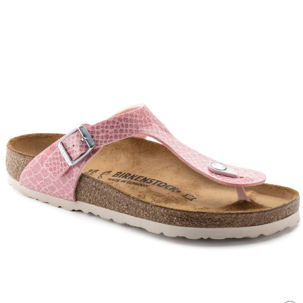 Birkenstock Gizeh Birkenstock-Flora Magic Snake Rose Sandal